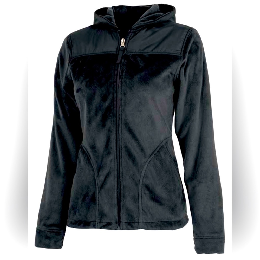 Charles River Silken Fleece Black Osito hoodie NWT